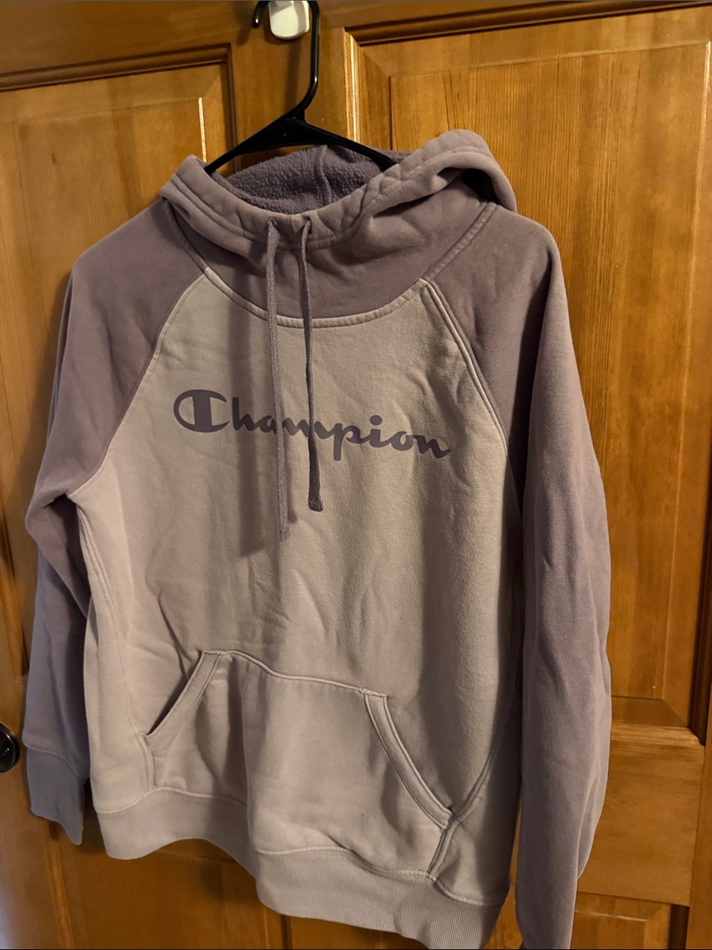 Champion Two-Tone Lavender/Purple Pullover Hoodie